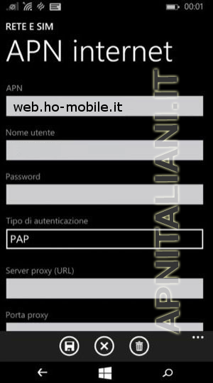 configurazione ho. Mobile Allview Impera S